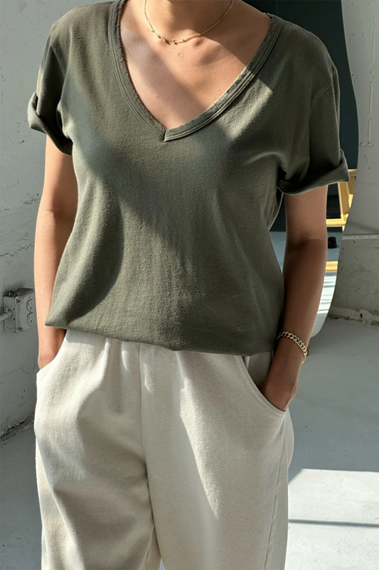 Le Bon Shoppe La Vie Olive T-Shirt