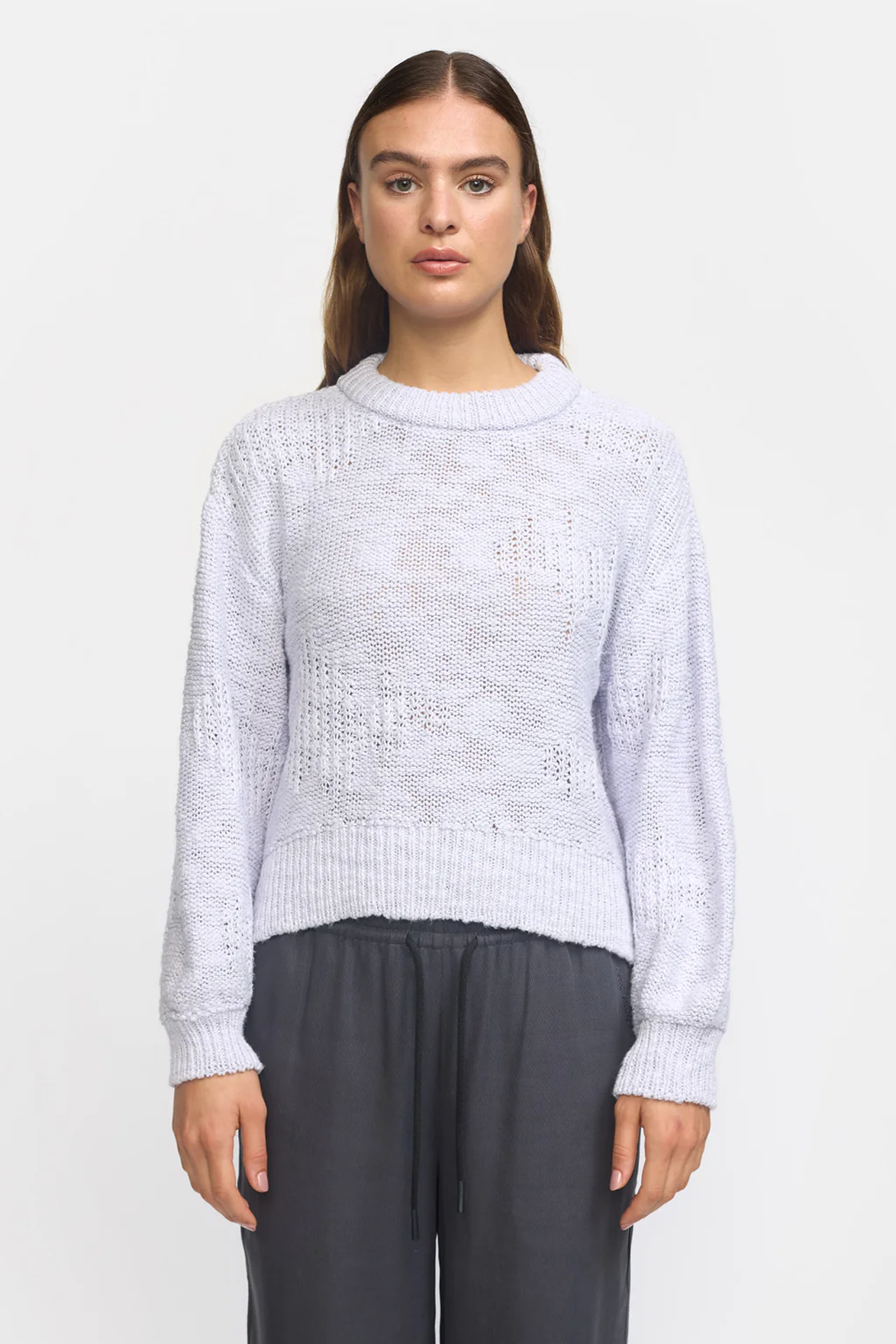 Esmé Studios Lucca Lilac Hint Pullover