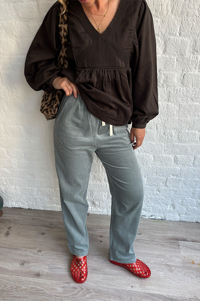 Grace & Mila Liberty Sage Corduroy Trousers