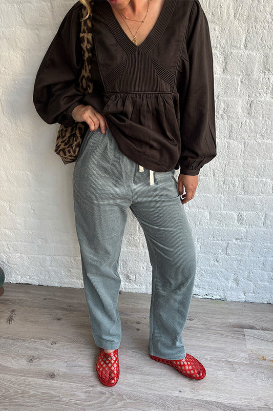 Grace & Mila Liberty Sage Corduroy Trousers