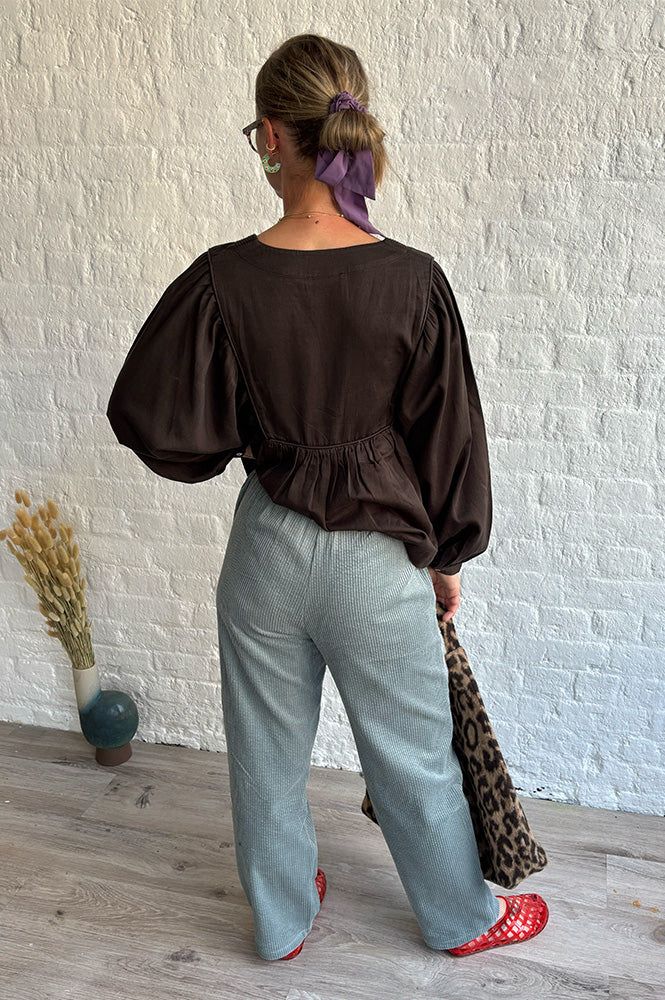 Grace & Mila Liberty Sage Corduroy Trousers