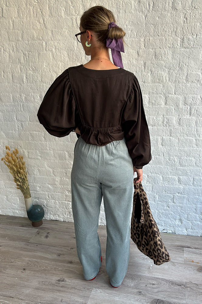 Grace & Mila Liberty Sage Corduroy Trousers
