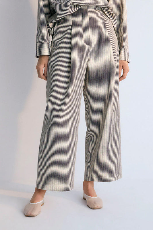 The New Society Pergamo Navy Stripe Trousers