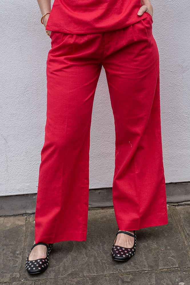 Grace & Mila Phil Red Tailored Trousers