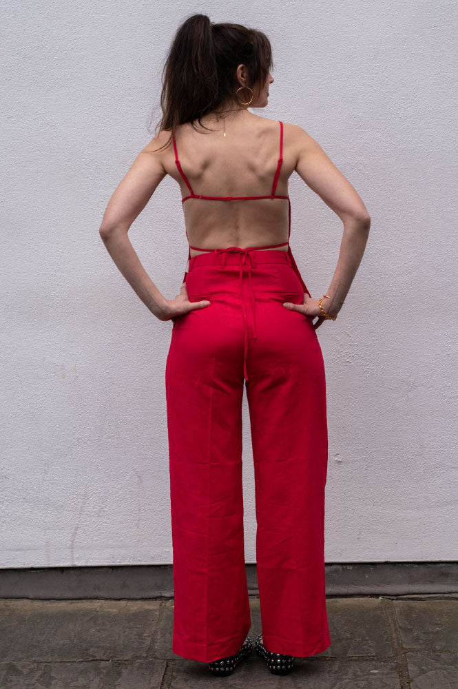 Grace & Mila Phil Red Tailored Trousers
