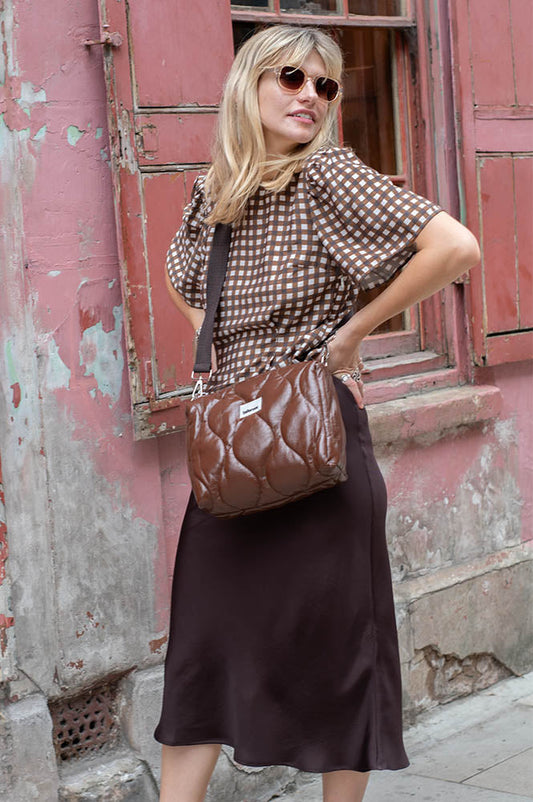 Soeur Fever Prune Midi Skirt