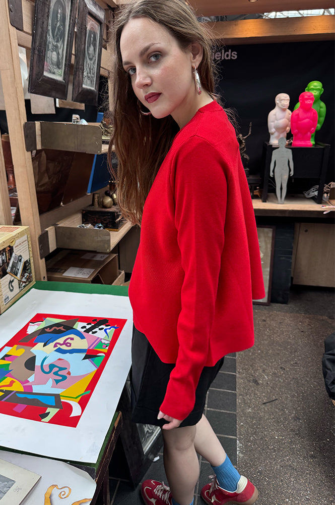 Compania Fantastica Red Knit Jumper