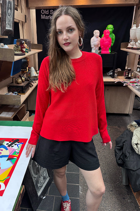 Compania Fantastica Red Knit Jumper