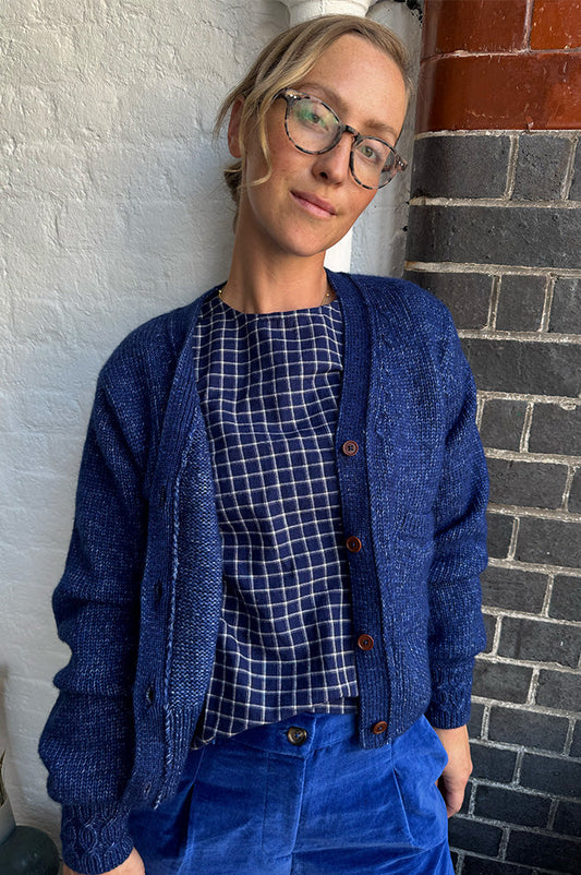 Emile Et Ida Cora Royal Blue Cardigan