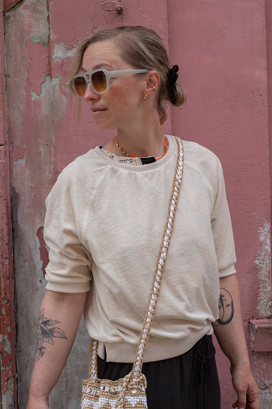 By-Bar Neva Almond Slub Top