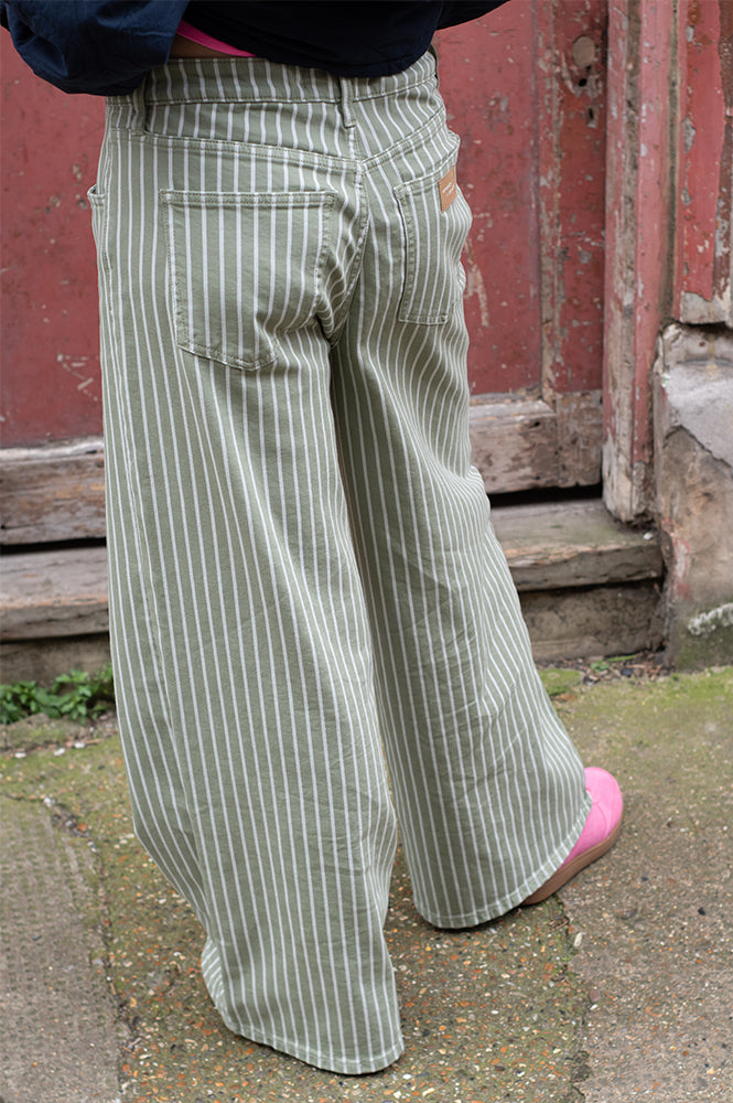 Seventy + Mochi Blake Vintage Moss Stripe Jeans