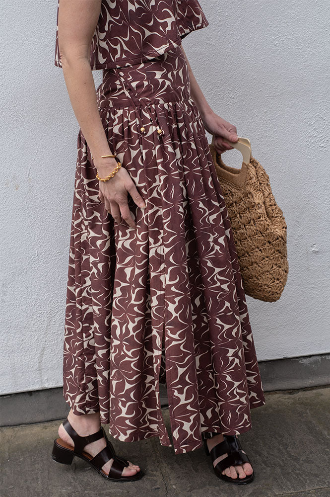 Vanessa Bruno Elysee Brown Skirt