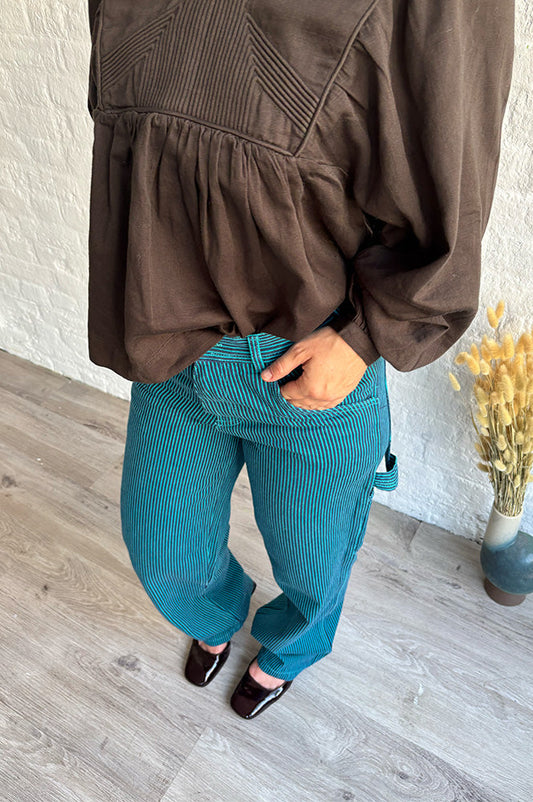 Stan Ray Blue & Teal Hickory Big Job Painter Trousers