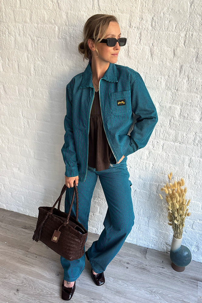 Stan Ray Blue & Teal Hickory Big Job Painter Trousers