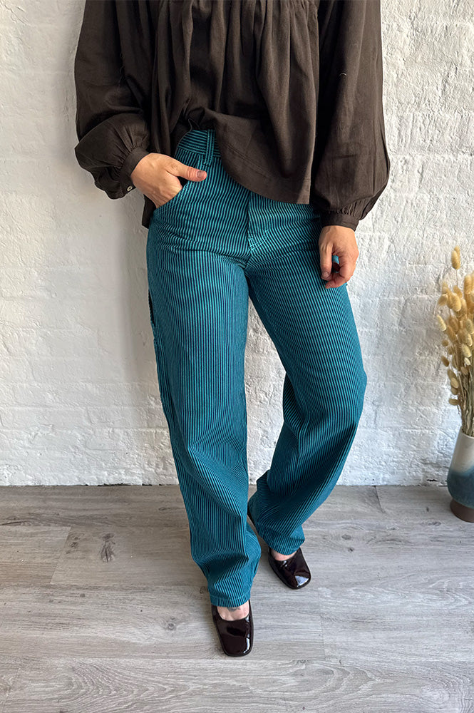 Stan Ray Blue & Teal Hickory Big Job Painter Trousers