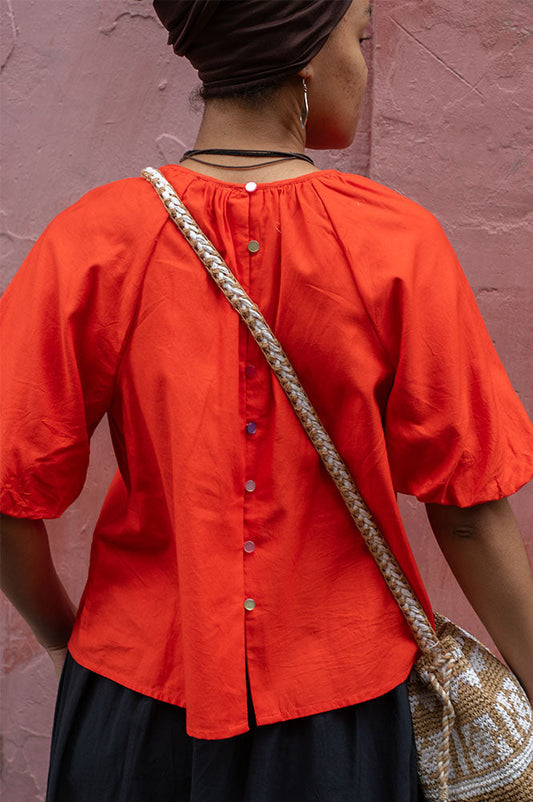 Numph Trine Cherry Tomato Blouse