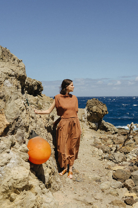 Indi & Cold Canela Asymmetric Blouse